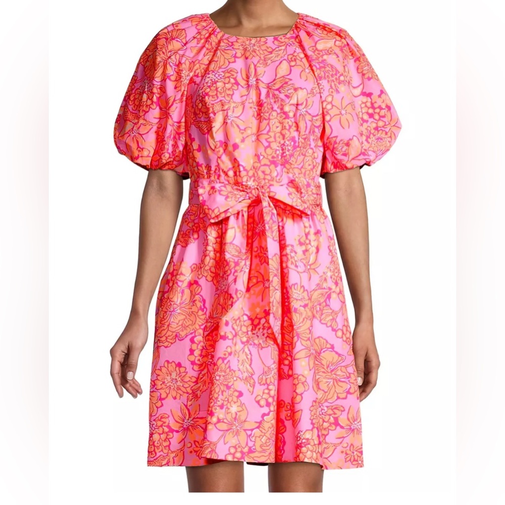 Lilly Pulitzer Knoxlie Floral Puff-Sleeve Dress